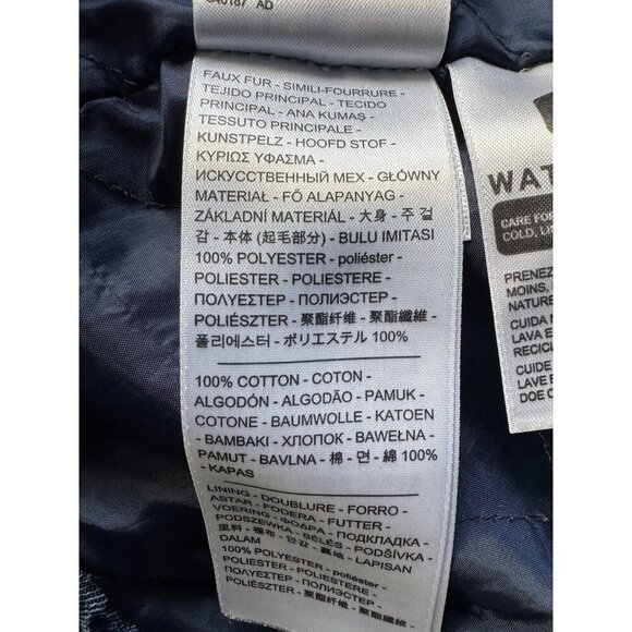 Levi’s Women's Sz L Pieced Sherpa Ex-Boyfriend Blue Trucker Jacket - Picture 10 of 15